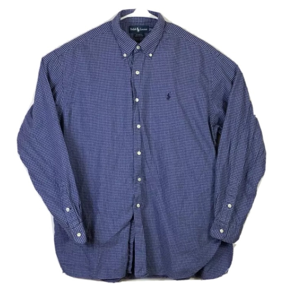 Polo Ralph Lauren blue and black shirt size XL